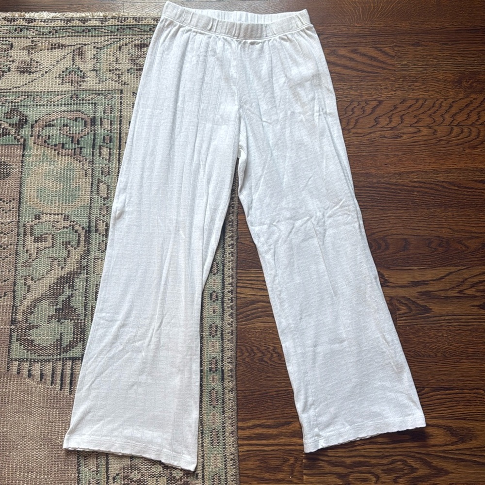 Least Pointelle Pant - White - Women’s S